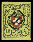 Type 36 A2/RO, breitrandig, mit PP im Oval von Meiringen