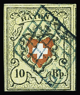 Type 20 A1/O, gut bis breitrandig, mit Gitterraute