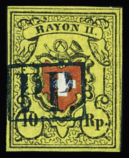 Type 18 A3/LO, breitrandig, mit blauem PP im Kästchen