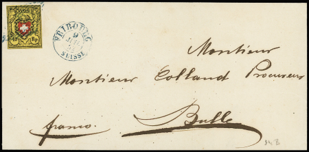 Type 14 B/LU auf KARTONPAPIER, sehr gut gerandet und