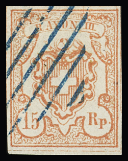 Type 10 breitrandig mit Bogenrand unten, gestochen