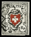 Orts-Post ohne Kreuzeinfassung, Type 30, in leuchtend