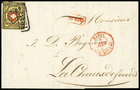 Type 22 Stein A2/O, gut gerandet und farbfrisch, entwertet