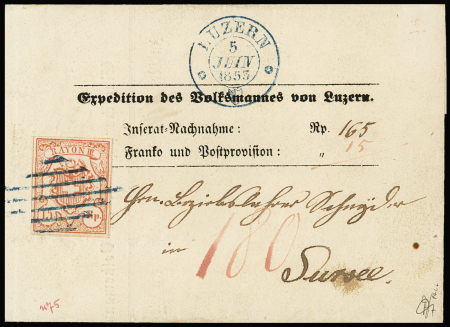 Type 6 breitrandig und klar entwertet mit Luzerner