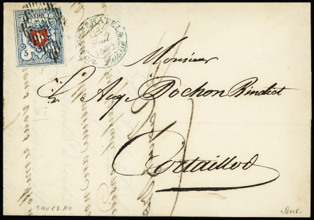 Type 40 C2/RO, farbfrisches Bogeneckstück, entwertet