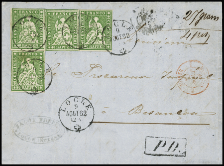 40Rp. grün, vier Einzelwerte, alle vier Marken gut