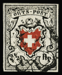 Orts-Post ohne Kreuzeinfassung, Type 24, farbfrische