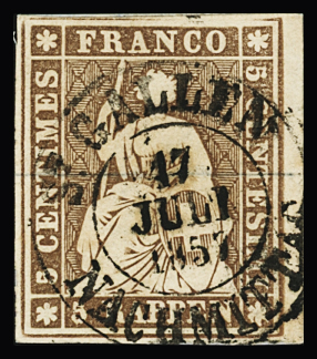 1855-90 Kleine Auswahl gestempelte Marken in sehr guter