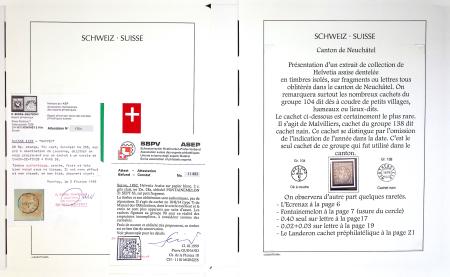 1859-80 NEUNBURG : Kl. Spezialsammlung auf 32 Albumblättern