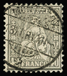 1862-81 SITZENDE HELVETIA GEZÄHNT : Spezialsammlung