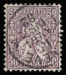 1862-81 SITZENDE HELVETIA GEZÄHNT : Spezialsammlung