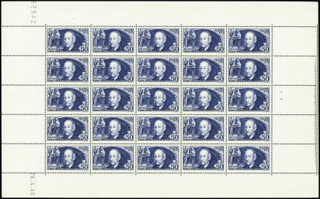 N°398 et 398a Clément Ader, deux feuilles complètes