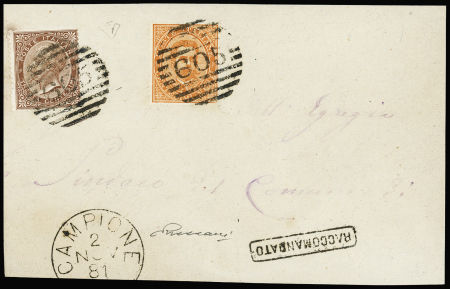 1863-77 Italy De La Rue Turin-printing 30C brown