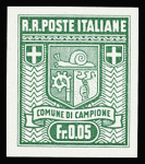0,05Fr. to 1Fr., the complete set IMPERFORATE, never