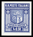 0,05Fr. to 1Fr., the complete set IMPERFORATE, never