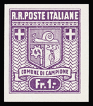 0,05Fr. to 1Fr., the complete set IMPERFORATE, never