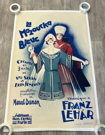 Magnifique lot d'affiches de Dola (Lithographies) entoilées,