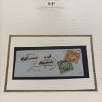 1849-1873, Solide lot de lettres dont rare combinaison