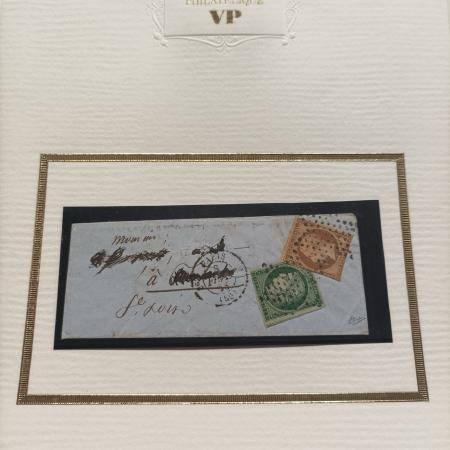 1849-1873, Solide lot de lettres dont rare combinaison