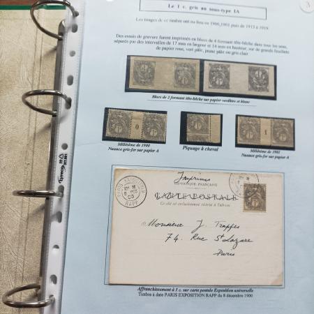 1900 Très intéressante collection d'exposition au TYPE