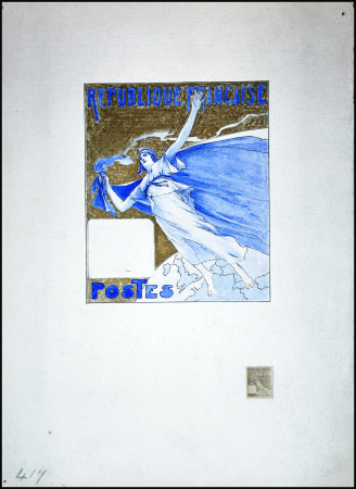 ca1903 (?) Marianne / Semeuse : 4 maquettes à l'aquarelle