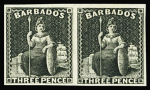 1875 Britannia 1/2d, 3d and 4d issue Perkins & Bacon