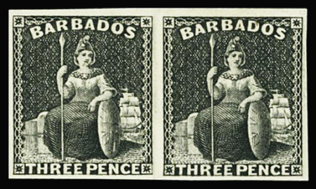 1875 Britannia 1/2d, 3d and 4d issue Perkins & Bacon