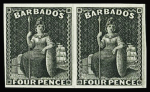 1875 Britannia 1/2d, 3d and 4d issue Perkins & Bacon