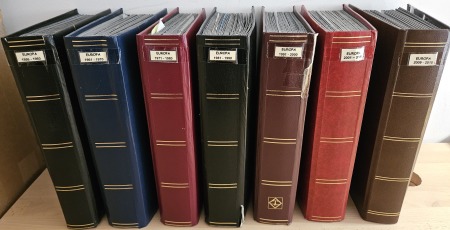 1956-2019 EUROPA CEPT ,En 7 albums impressionnant stock