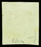 N°12a 5c vert-jaune, frais, neuf *, TB. Signé A.Brun
