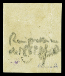 N°3f 20c noir s. jaune, réimpression de 1862, neuf