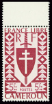 N°257a et 260a ERREUR DE COULEUR 2f vert foncé et 5f
