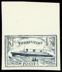 N°299 1f50 Paquebot Normandie, extraordinaire exemplaire