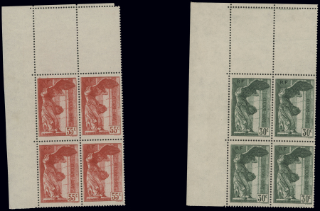 N°354/355 en bloc de 4 bord de feuille neuf **, SUP