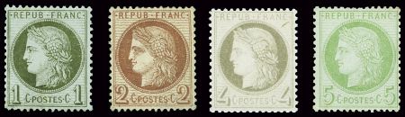 N°50 à 53, neuf *, B/TB