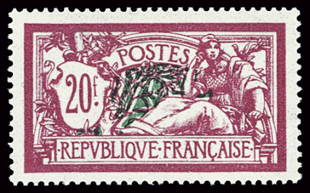 N°208 Merson 20f lilas-rose et vert-bleu, neuf **,