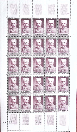 N°945/50 série Lyautey en feuilles de 25, neuves **,