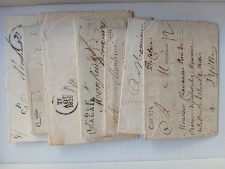 Bel ensemble de marques postales : Somme dont P 76