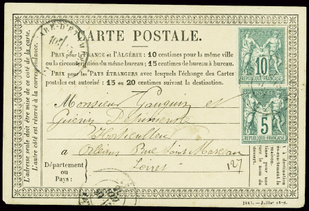 Sélection de 11 lettres et cartes dont précurseurs,