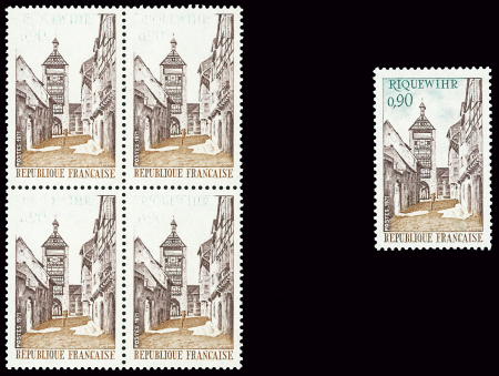 N°1685 Riquevhir, variété ciel blanc, légende et faciale