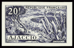 N°981 non émis 20f Ajaccio, essai de couleur en violet,