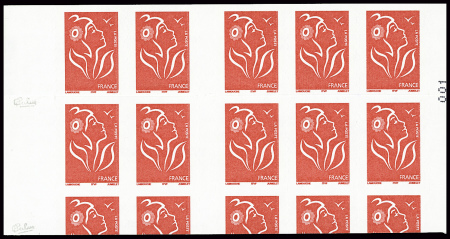 N°3744-C9, variété hauteur 6,6 cm (découpage sur le