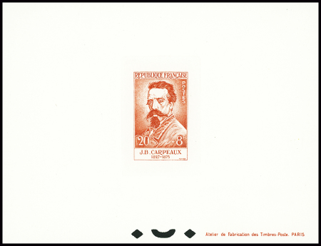 N°1170 20f +8f J.B Carpeaux, épreuve d'artiste + épreuve