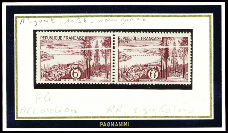 N°1036 en paire avec un très joli pli accordéon sur