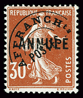 PREOBLITERES N°58-CI 1 30c rouge, neuf **, TTB