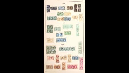 1849-1920, Belle collection monté sur des grandes pages