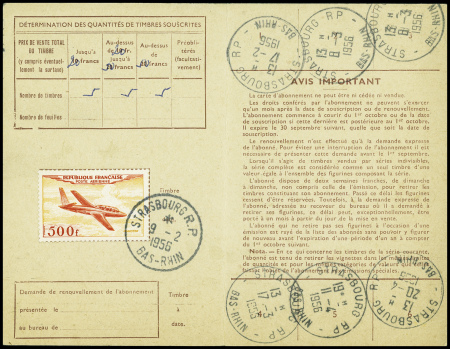 PA n°32 500F Magister obl Strasbourg RP (1956) sur