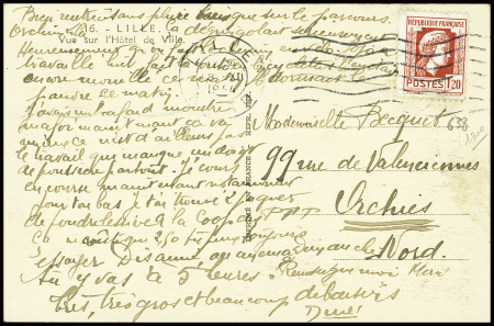 4 plis AFF semeuse : n°140 obl duplex "Washington 