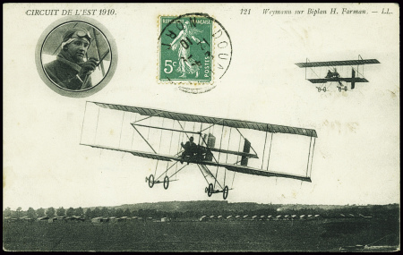 23 cartes postales d'aviation, la plupart concerna