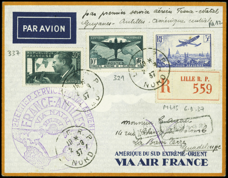 N°337 + 321, 10F Atlantique + PA12 obl Lille (2.9.